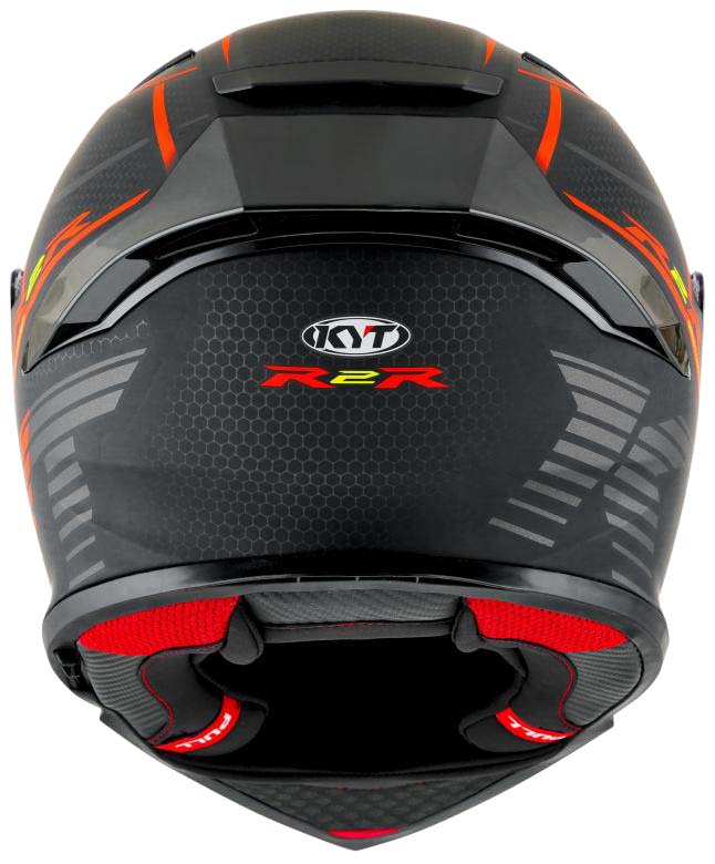 KYT R2R Pro Concept Matt Black Red - Full Face Helmet
