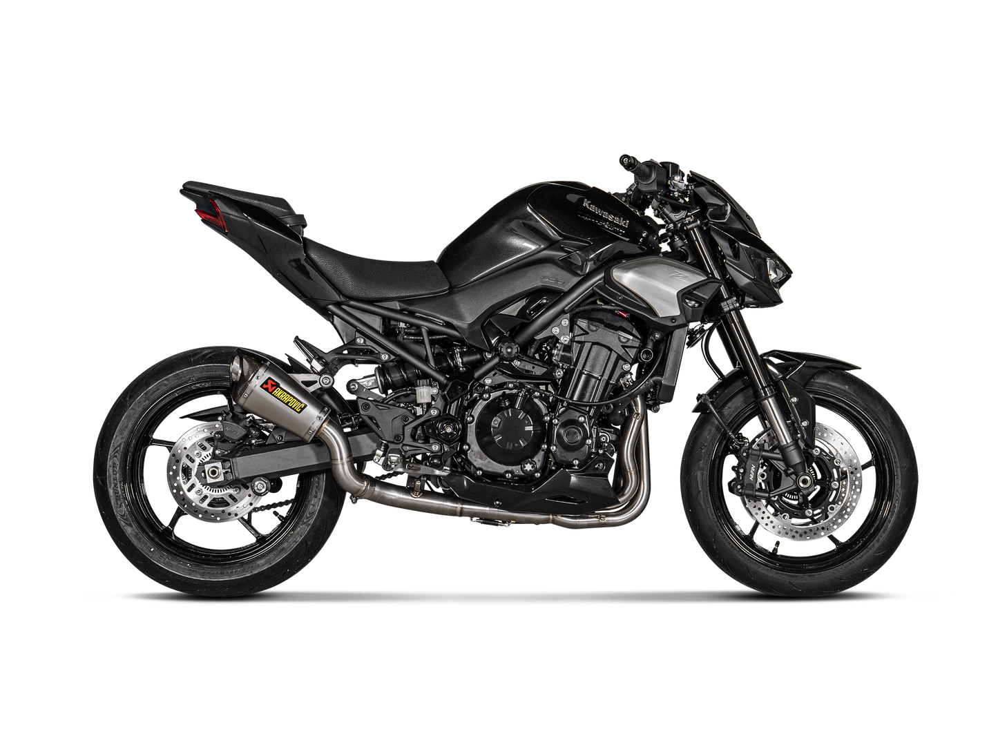 Motorcycle slip on exhaust titanium for kawasaki z900 2025