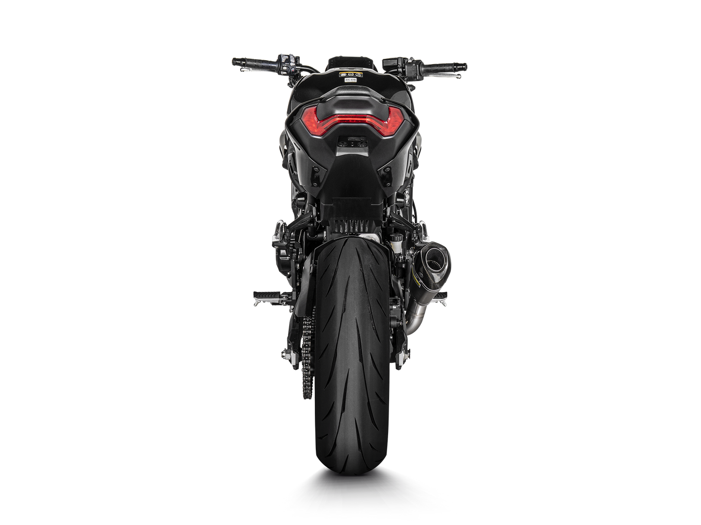 Motorcycle slip on exhaust titanium for kawasaki z900 2025