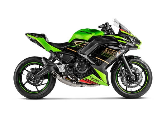Motorcycle full system exhaust stainless steel with titanium header for kawasaki ninja 650/z650