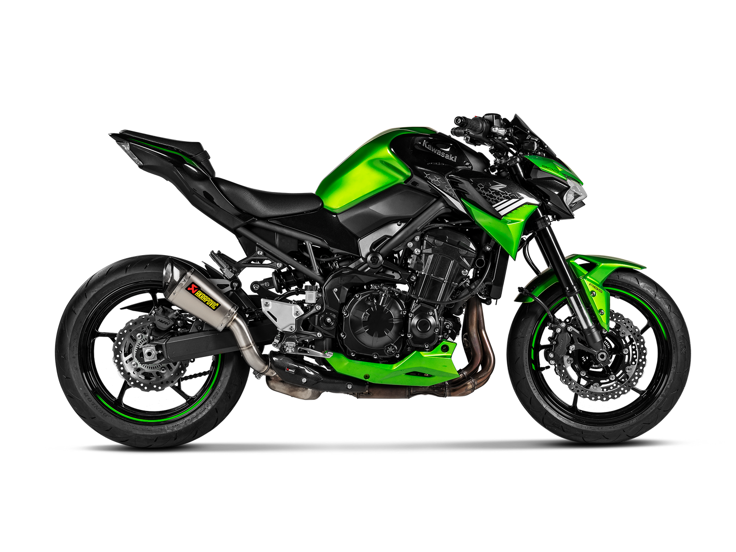 Motorcycle slip on exhaust titanium for Kawasaki Z900 2020-2024
