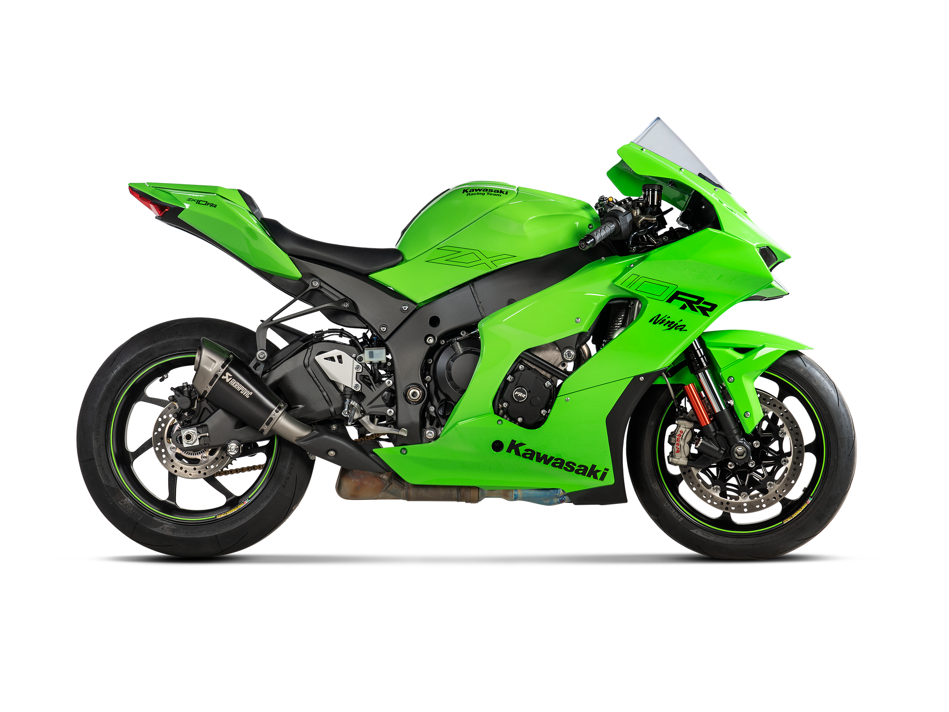Motorcycle slip-on exhaust titanium for kawasaki zx10r