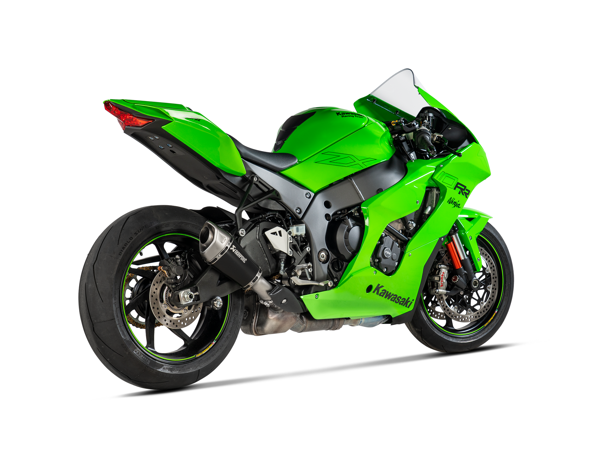 Motorcycle slip-on exhaust titanium for kawasaki zx10r