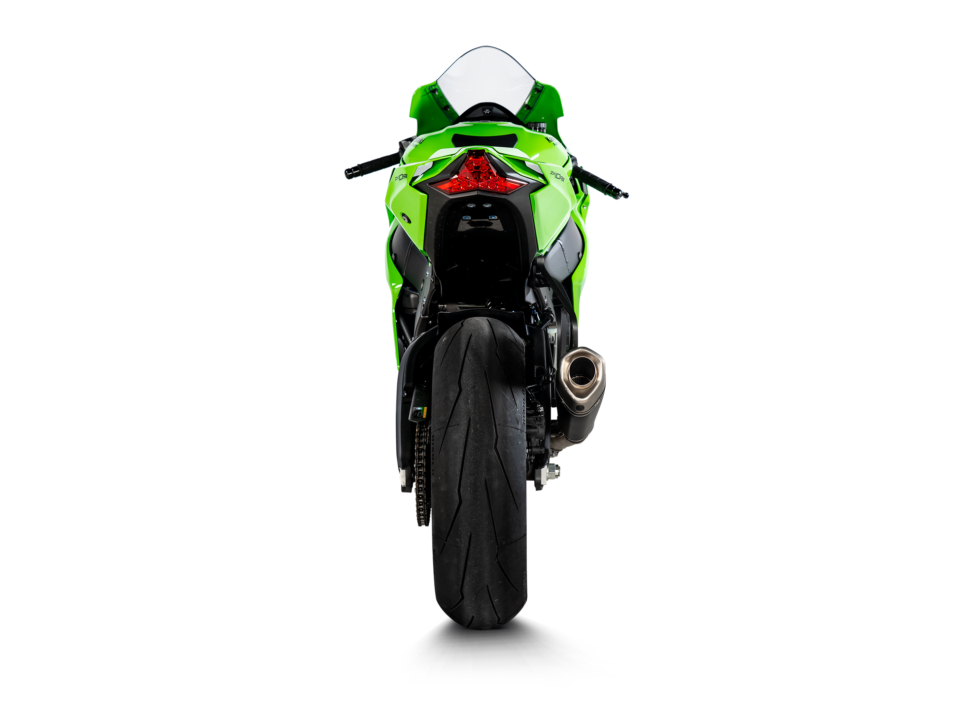 Motorcycle slip-on exhaust titanium for kawasaki zx10r