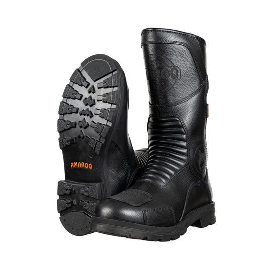 motorcycle leather riding full boot