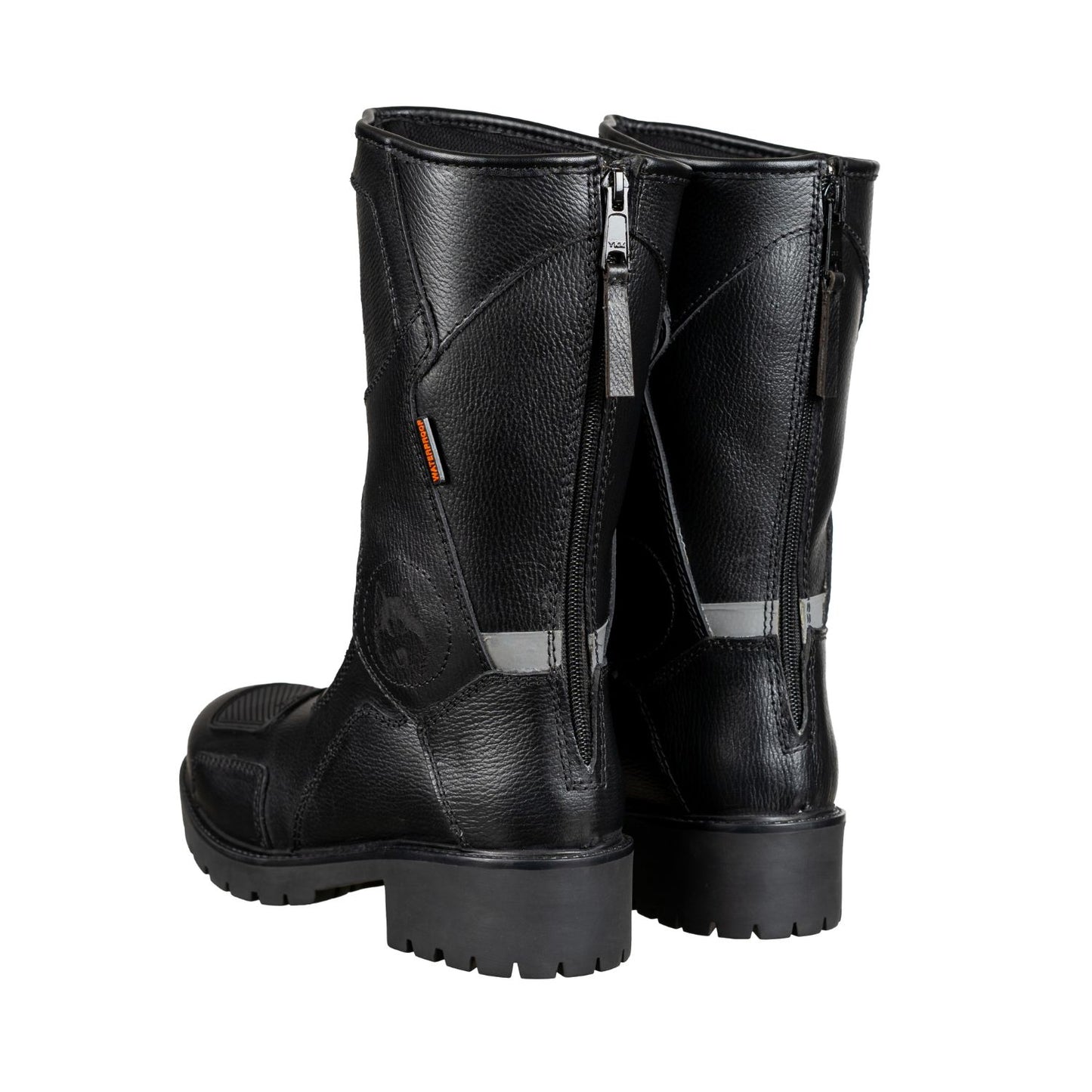 Women's motorcycle full leather riding boots