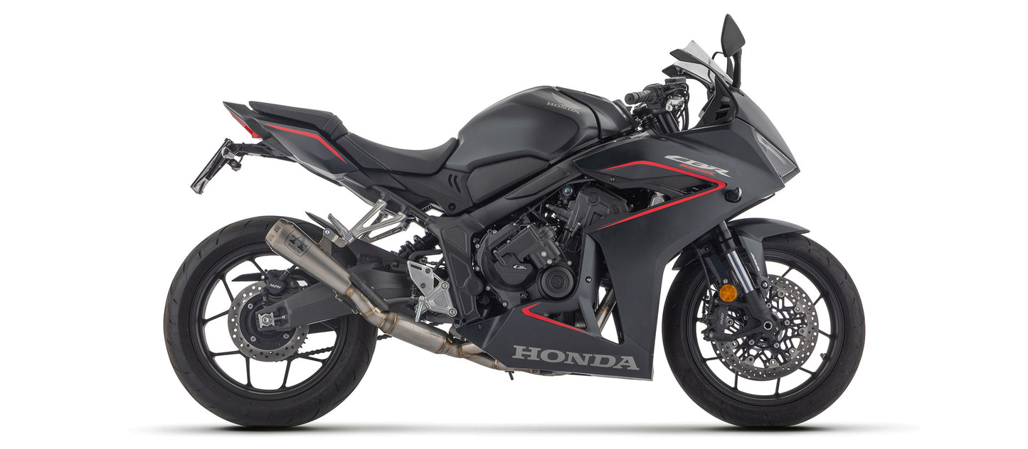 Motorcycle full system titanium exhaust for honda cb / cbr 650 r (2024+)