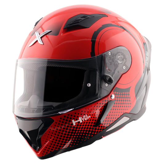 Motorcycle full face gloss red black helmet pinlock ready ISI ECE 2206