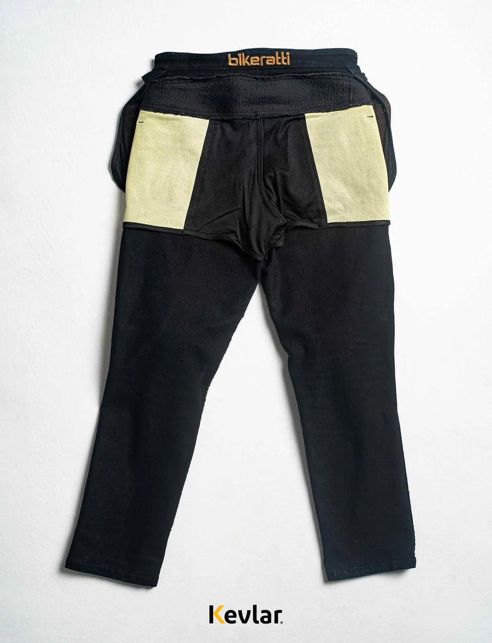 Motorcycle riding denim black for women with D3O armours