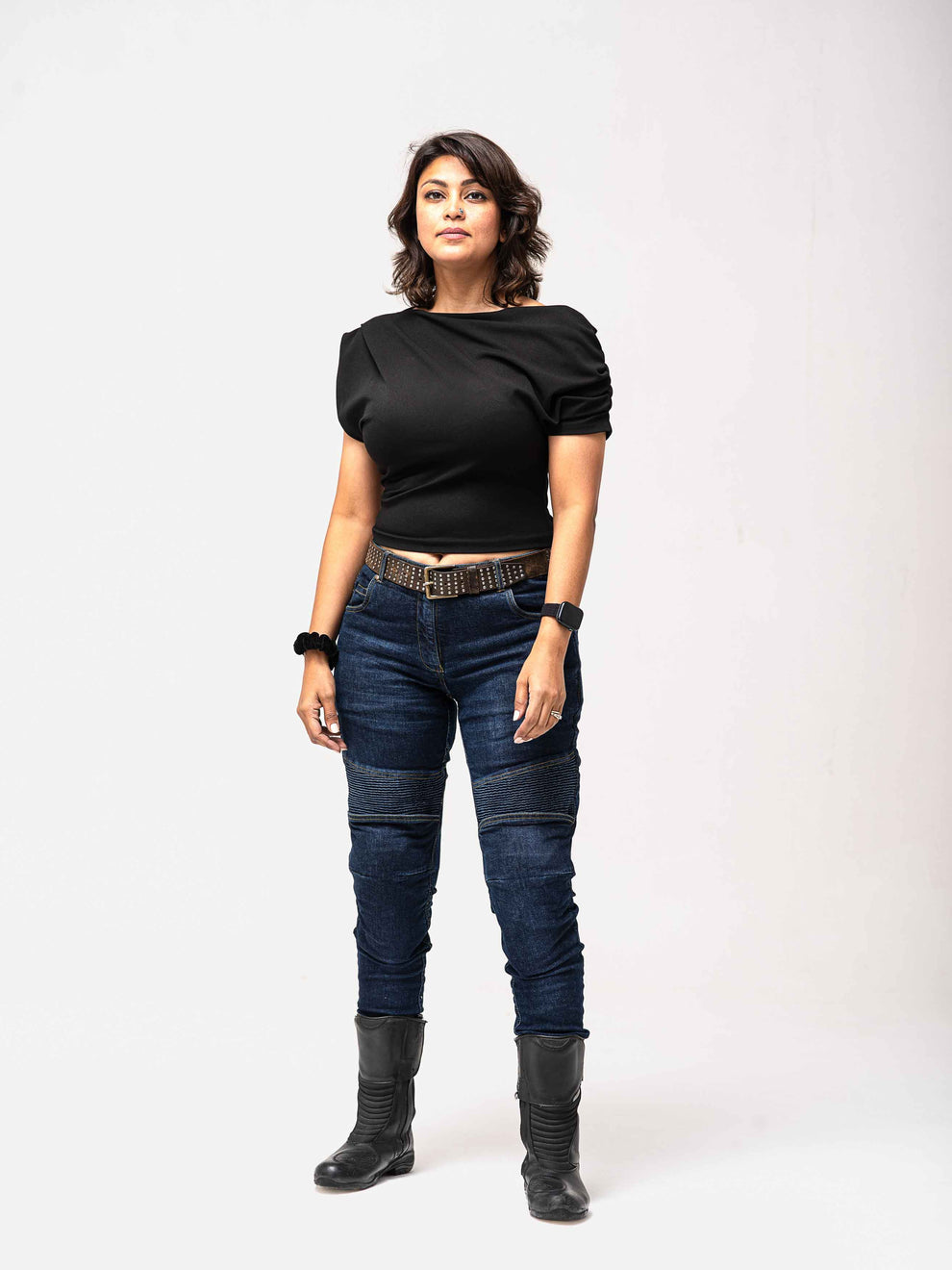 Bikeratti Steam-Pro Lady motorcycle riding Denim D3O