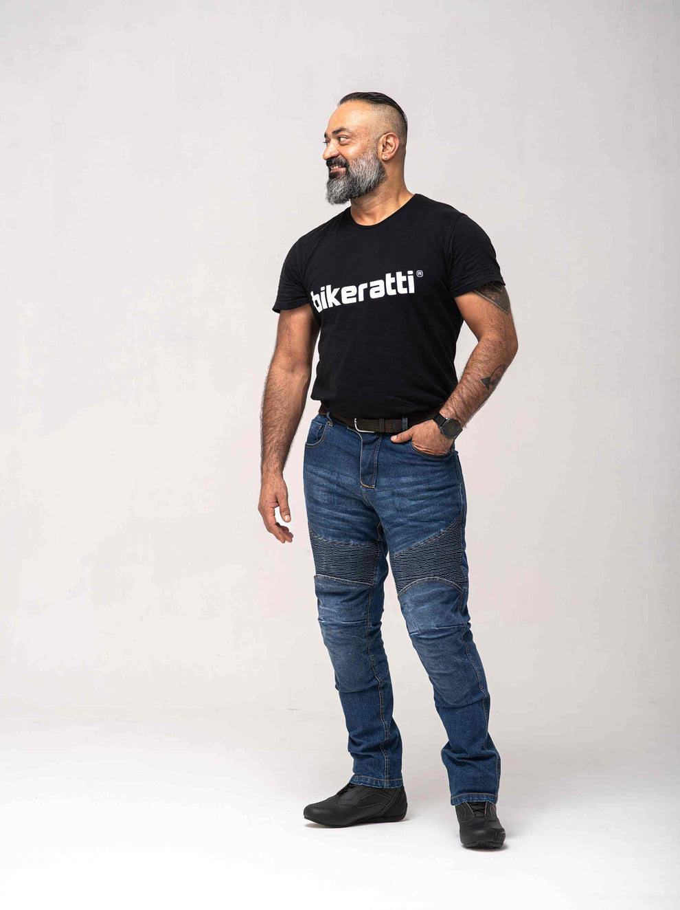 Bikeratti Steam Pro Motorcycle Riding Denim D3O armour