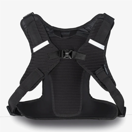motorcycle hydration backpack with bladder and tube holder 7L capacity black