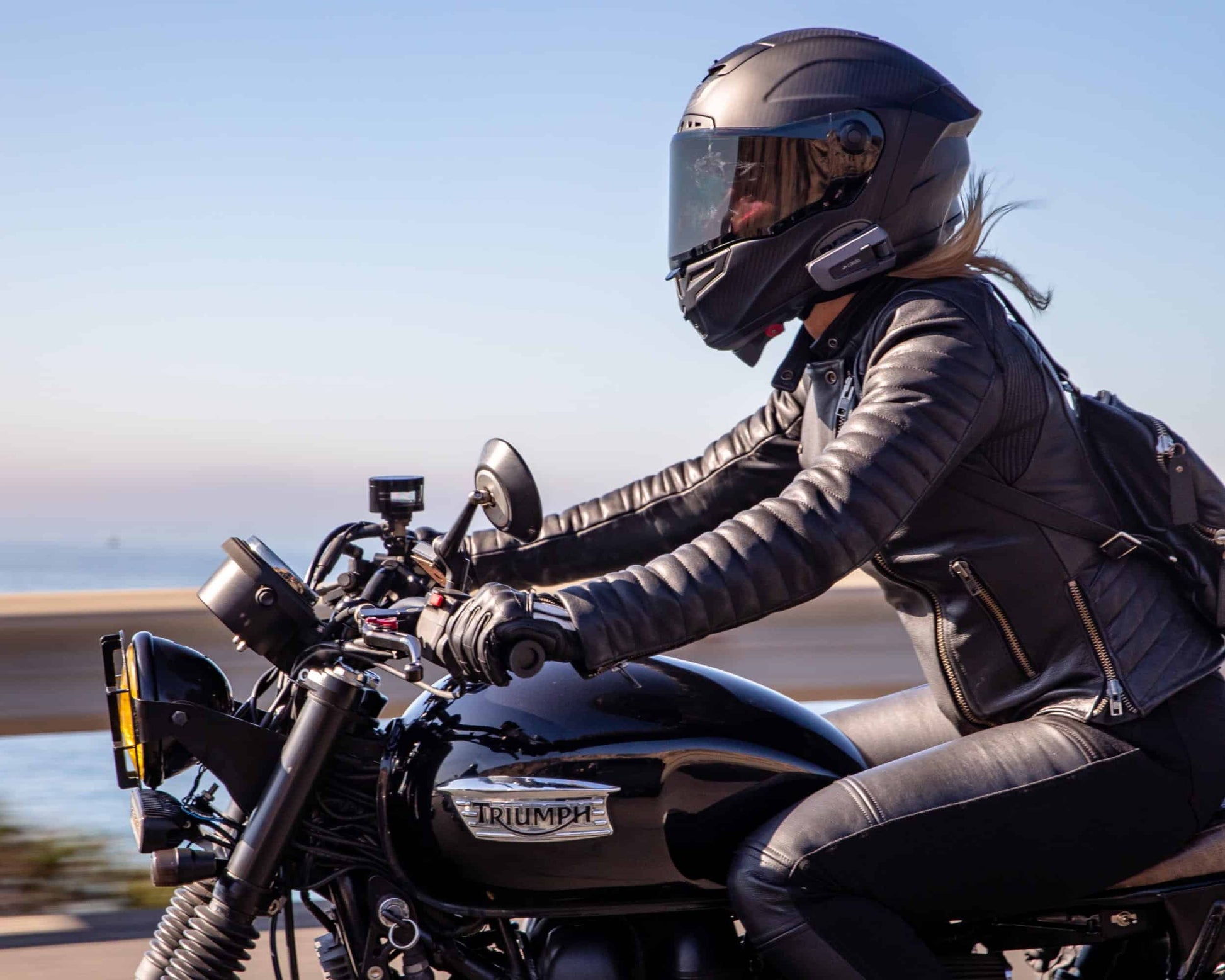 Motorcycle intercom communication system JBL voice control waterproof