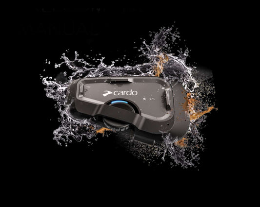 Motorcycle 4 way JBL intercom Bluetooth system black with glove friendly wheel