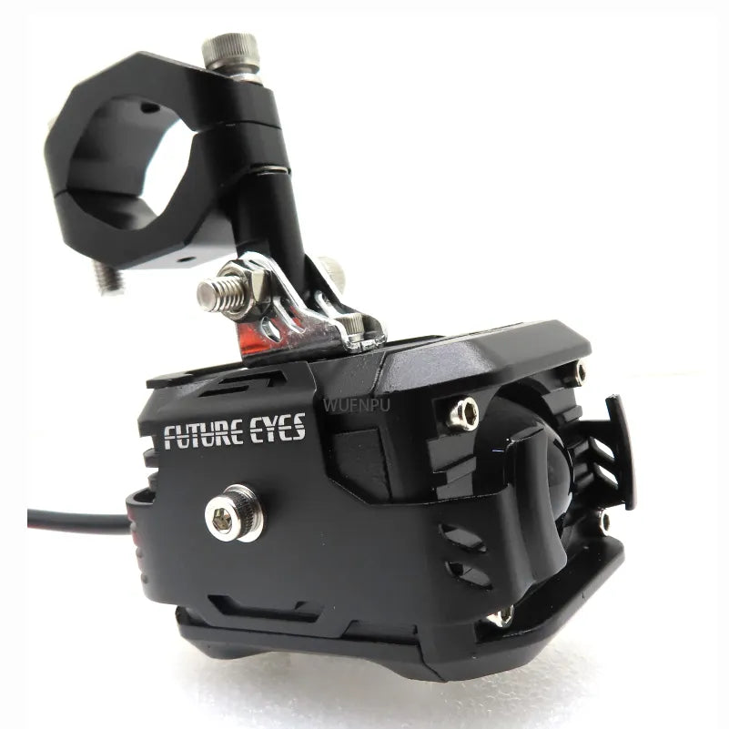 Motorcycle Aux/Fog lights with switch waterproof various patterns and modes round light square casing