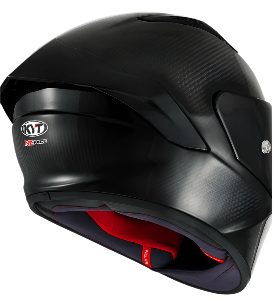 Motorcycle Carbon Fiber glossy black helmet KYT NZ-Race