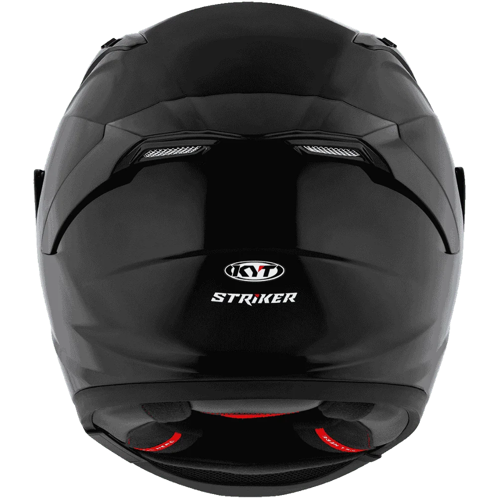 Motorcycle full plain black helmet KYT street
