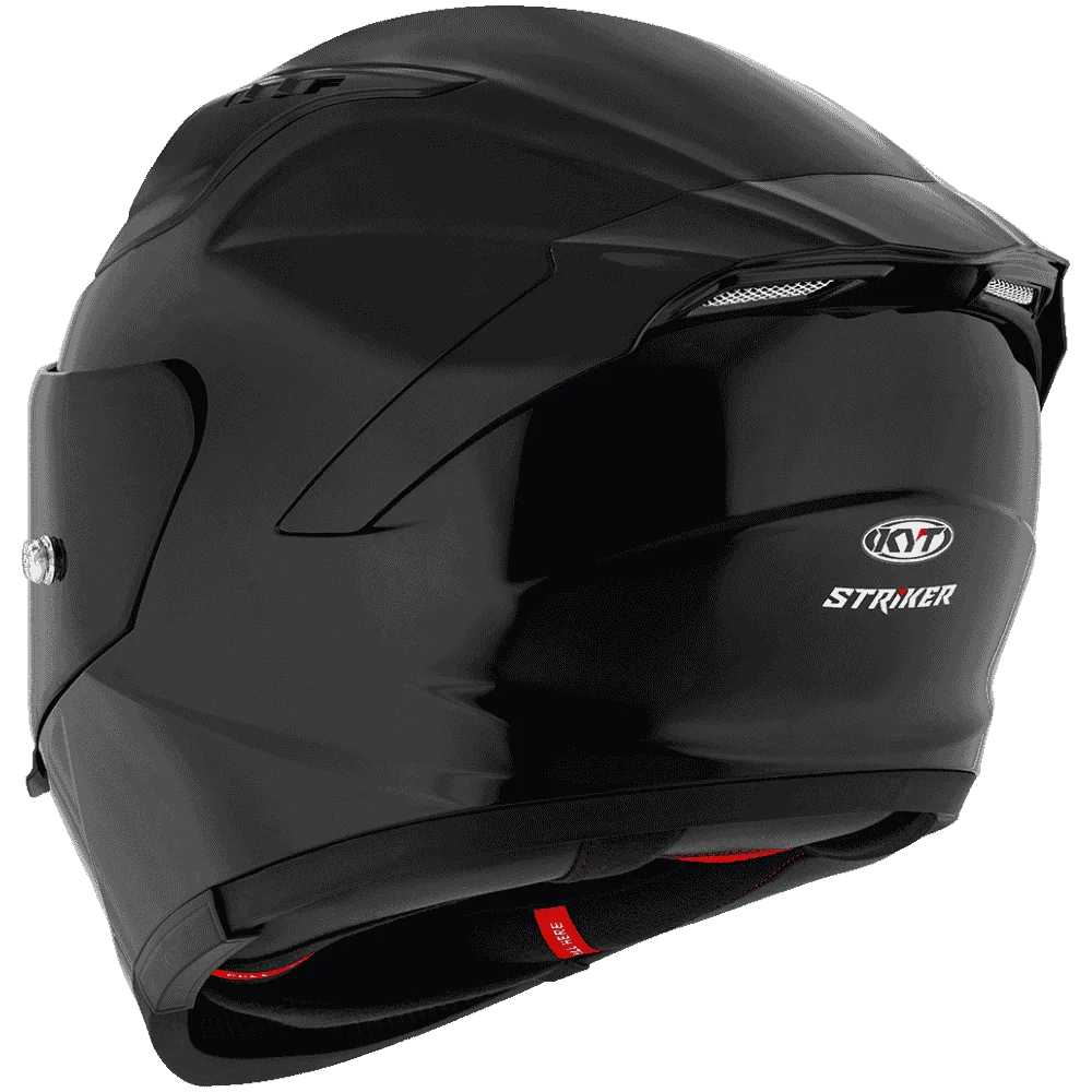 Motorcycle full plain black helmet KYT street