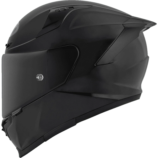 Motorcycle full plain black helmet KYT street