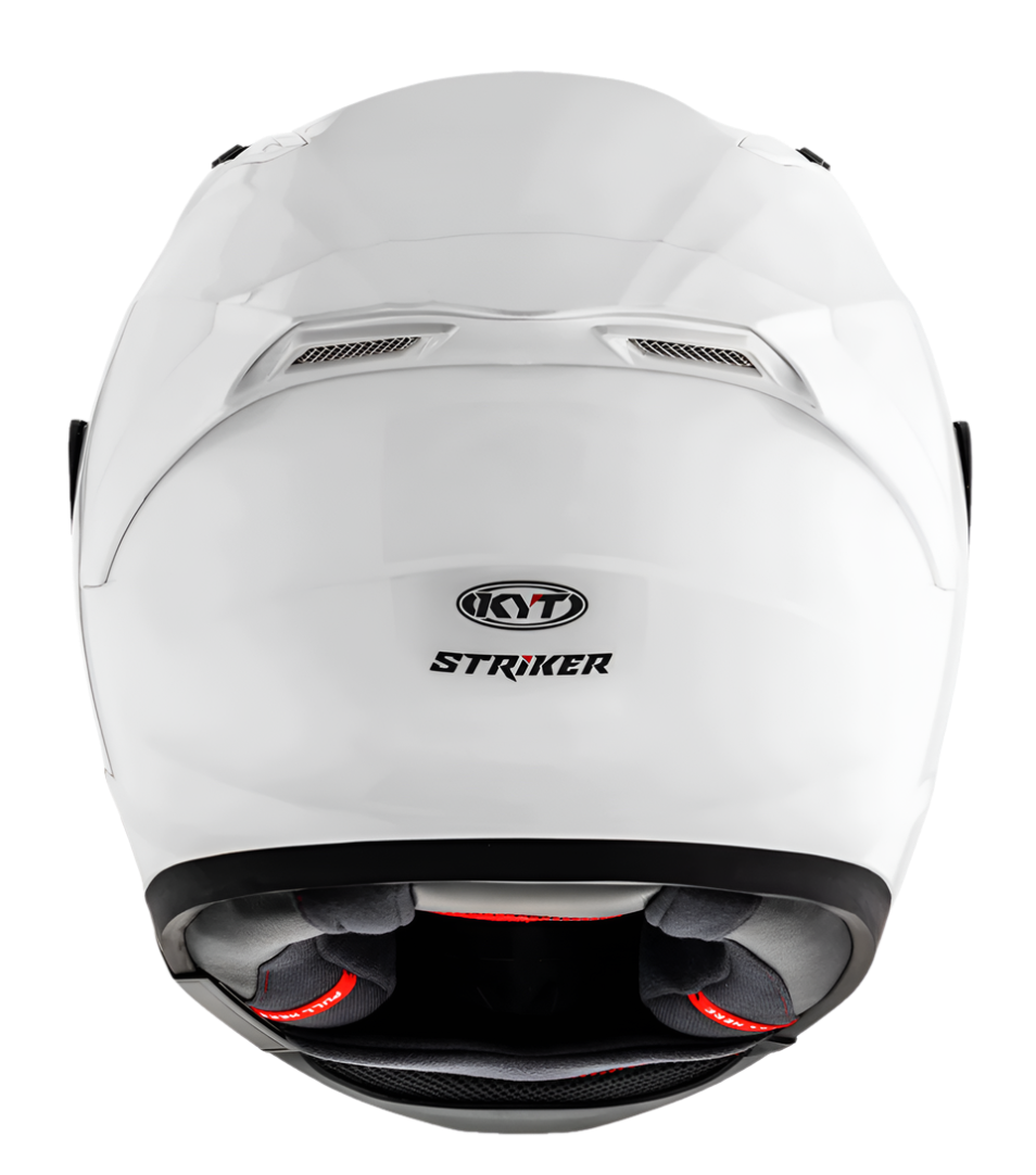 Motorcycle full face solid white helmet