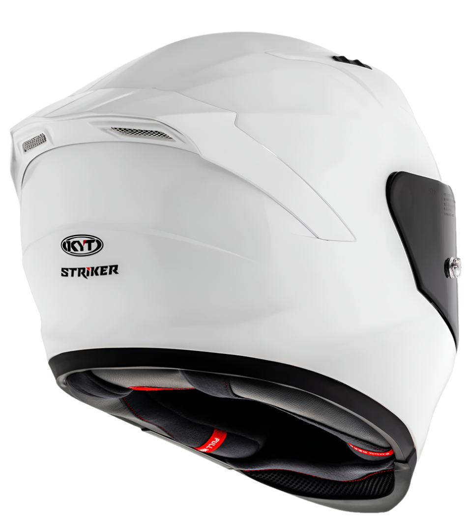 Motorcycle full face solid white helmet