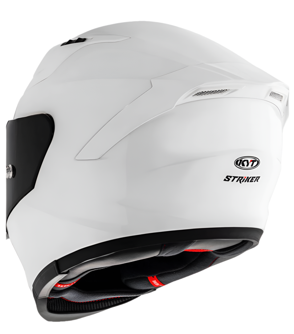 Motorcycle full face solid white helmet
