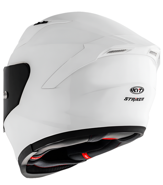 Motorcycle full face solid white helmet