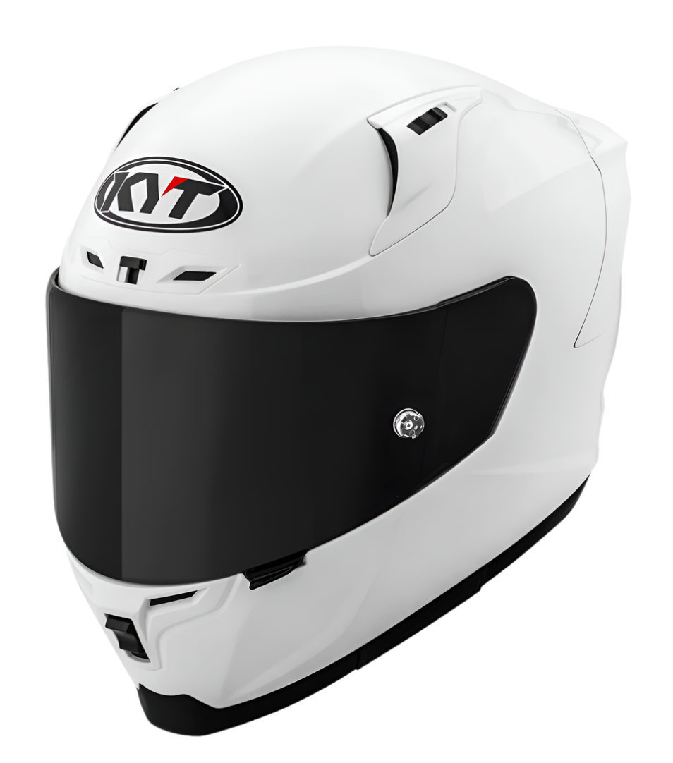 Motorcycle full face solid white helmet
