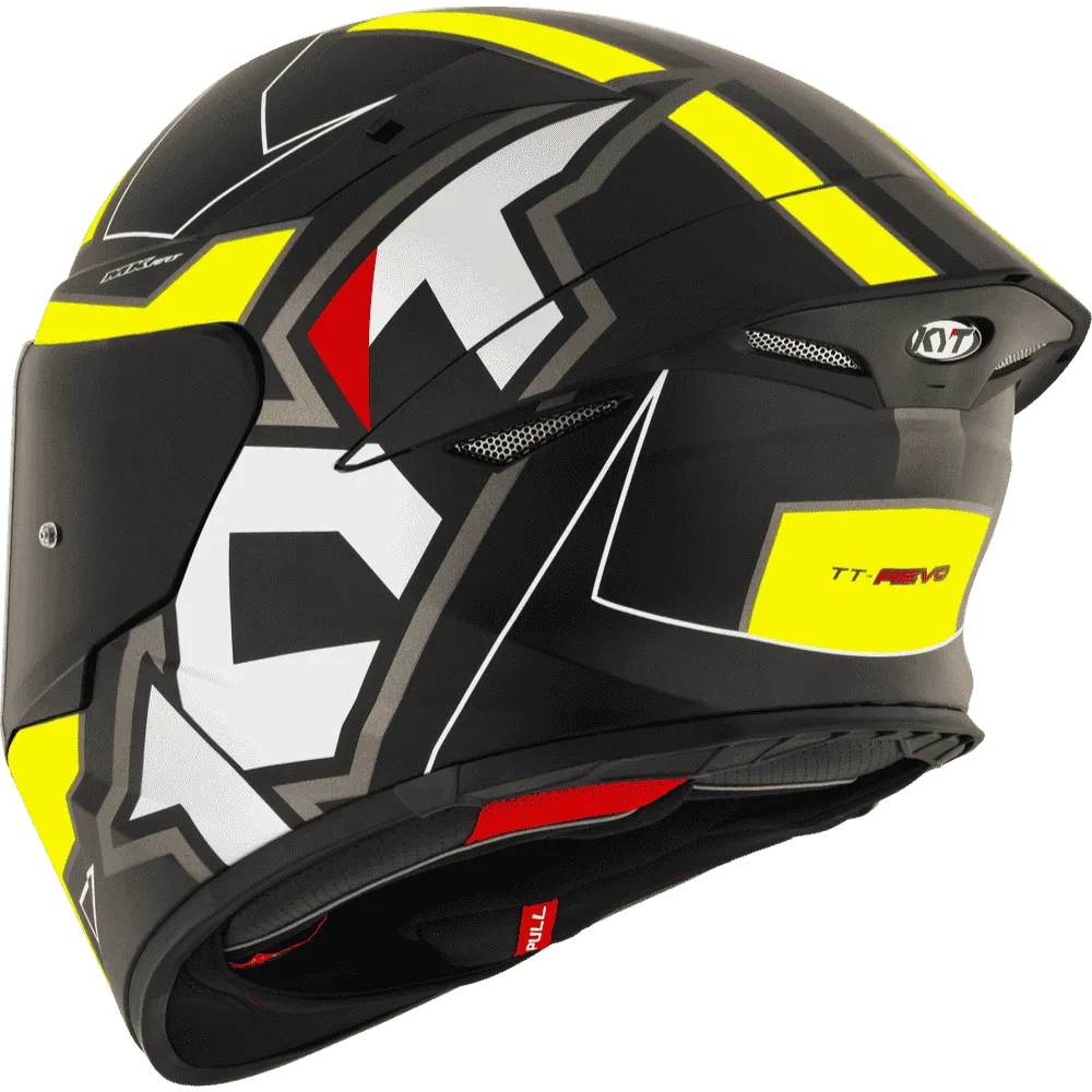 Motorcycle black neon white geometric graphics helmet
