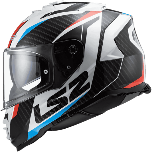 motorcycle LS2 racer carbon finish helmet FF800