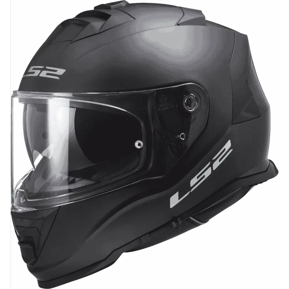 Motorcycle full face matt black helmet