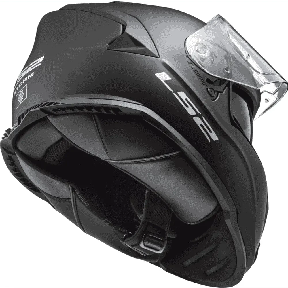 Motorcycle full face matt black helmet