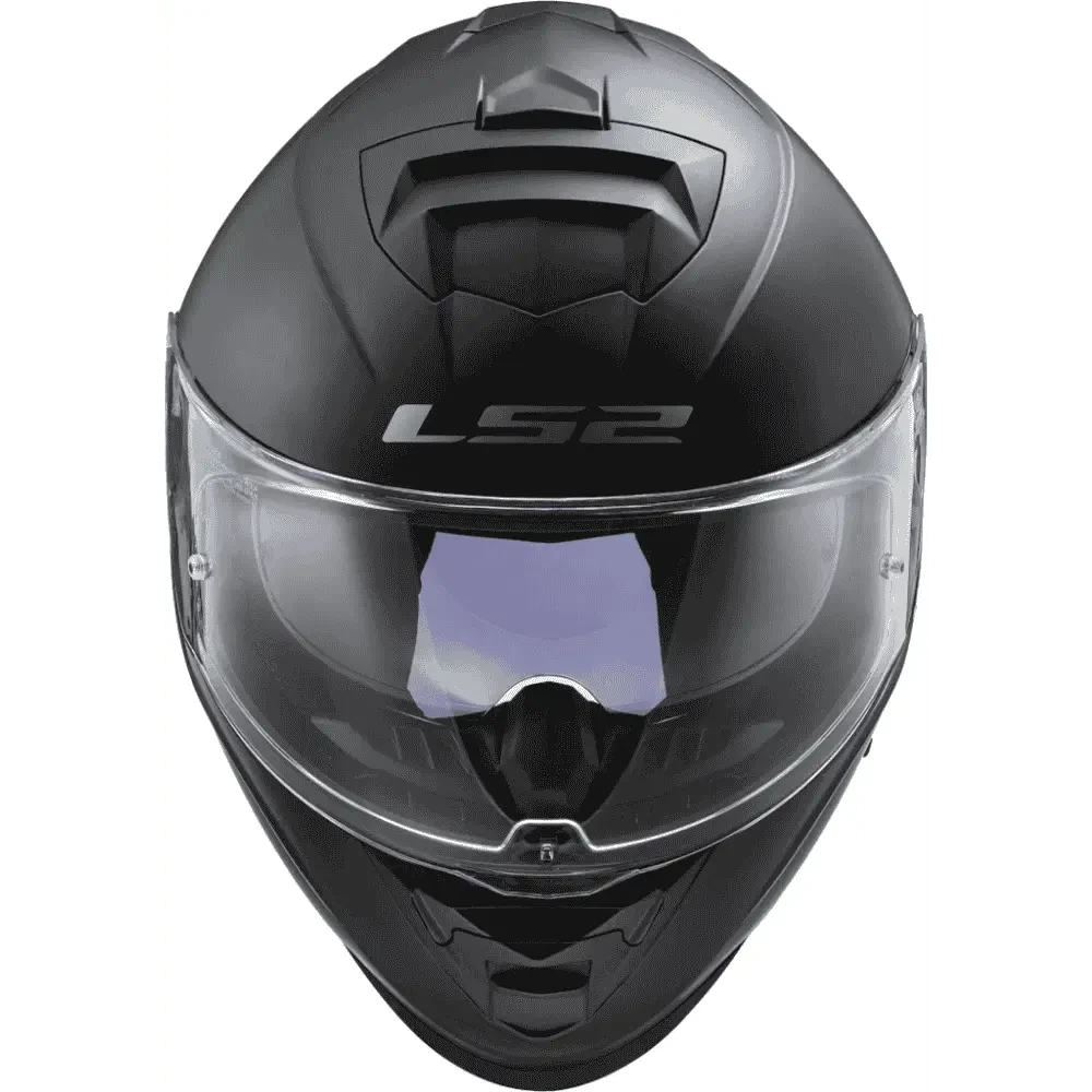 Motorcycle full face matt black helmet