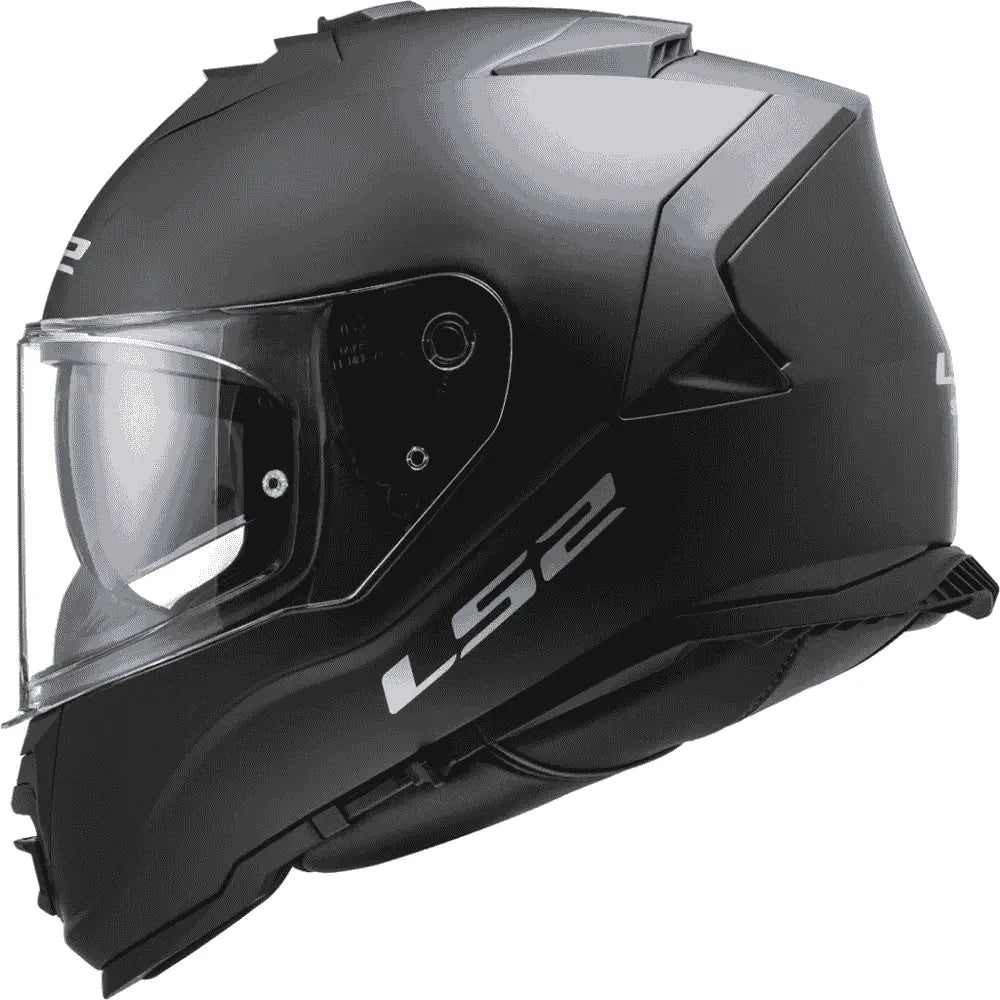 Motorcycle full face matt black helmet