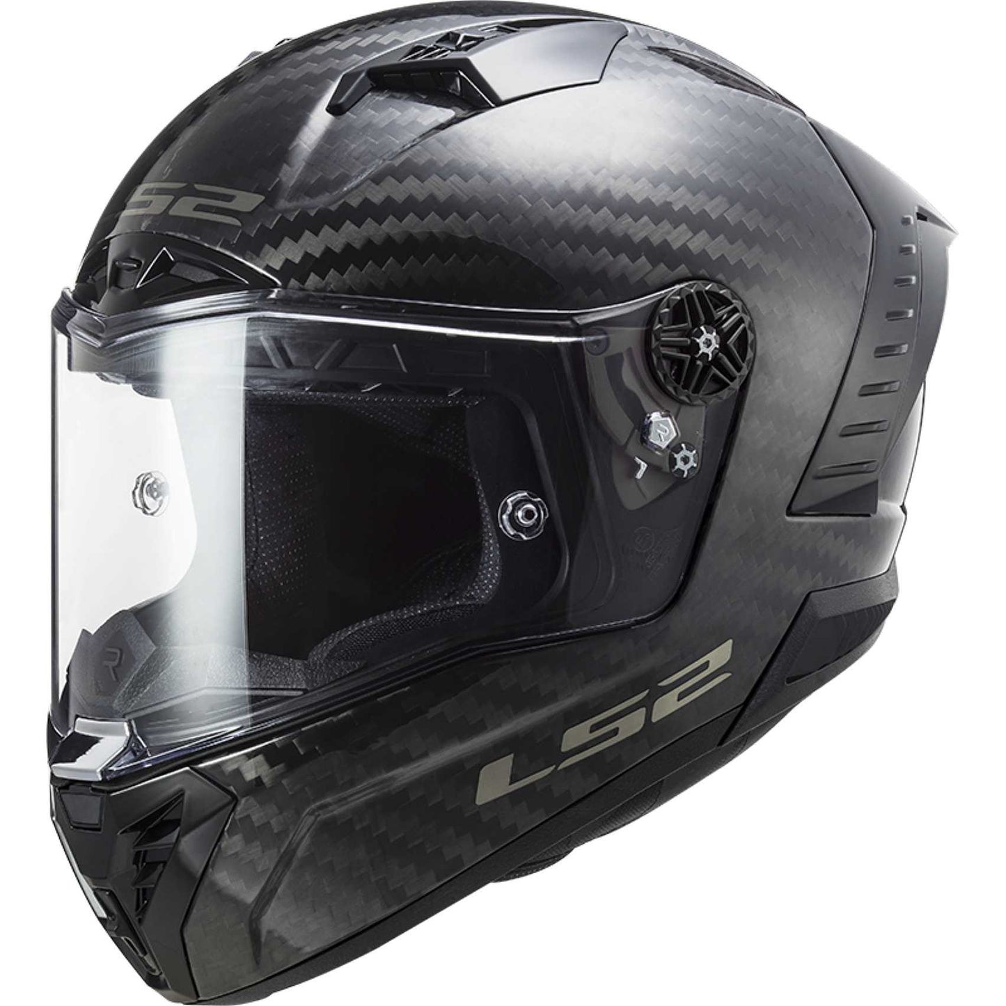 Motorcycle full face carbon fiber black gloss helmet