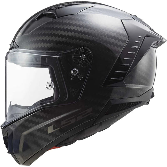 Motorcycle full face carbon fiber black gloss helmet