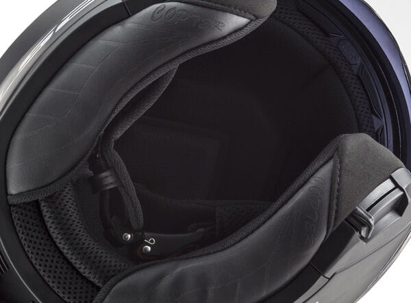 Motorcycle half face matt black helmet with drop down sun visor