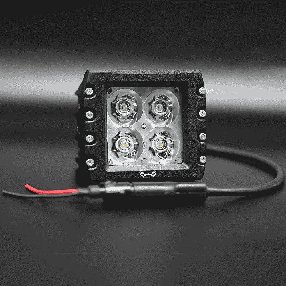 motorcycle square black fog/aux lights for adventure touring