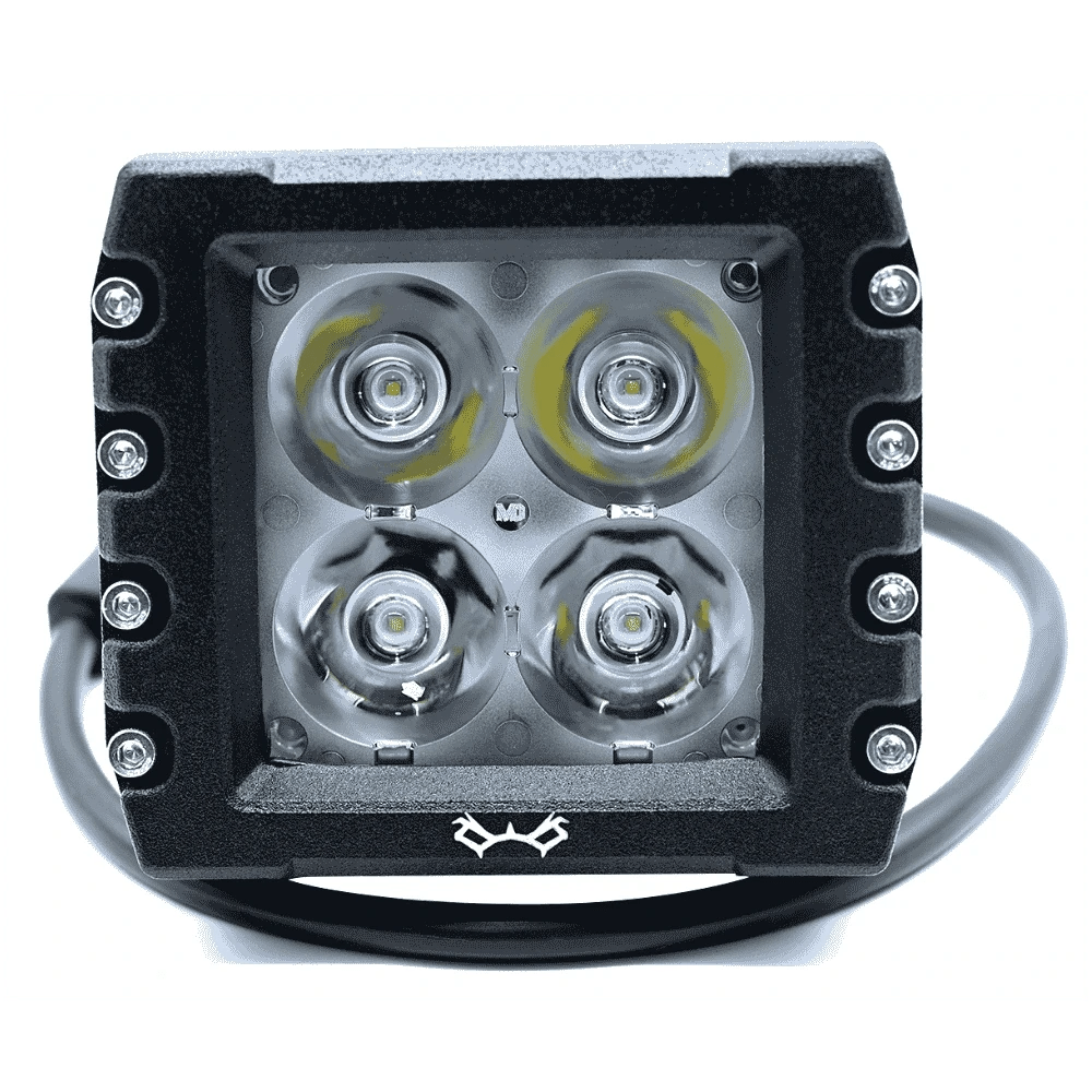 motorcycle square black fog/aux lights for adventure touring