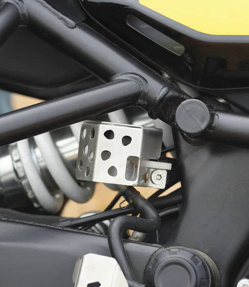 motorcycle rear break reservoir guard (SS) - himalayan 450