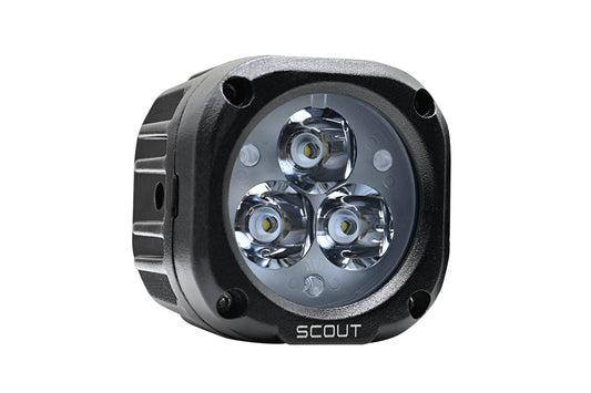 Motorcycle fog/aux light square case 2800 lumens