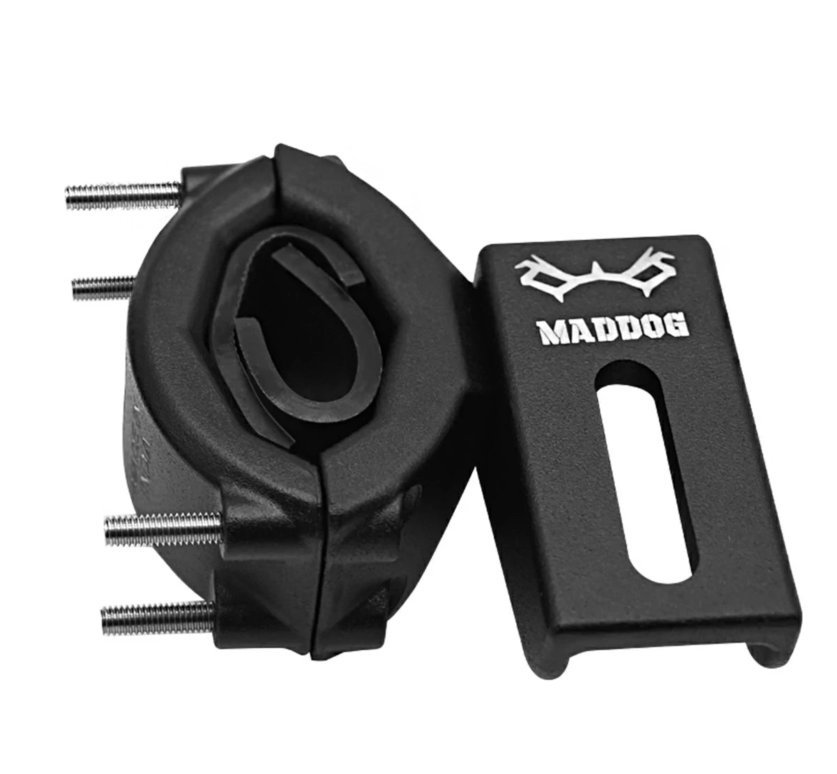 Motorcycle Universal aux / fog light mount black by maddog lights