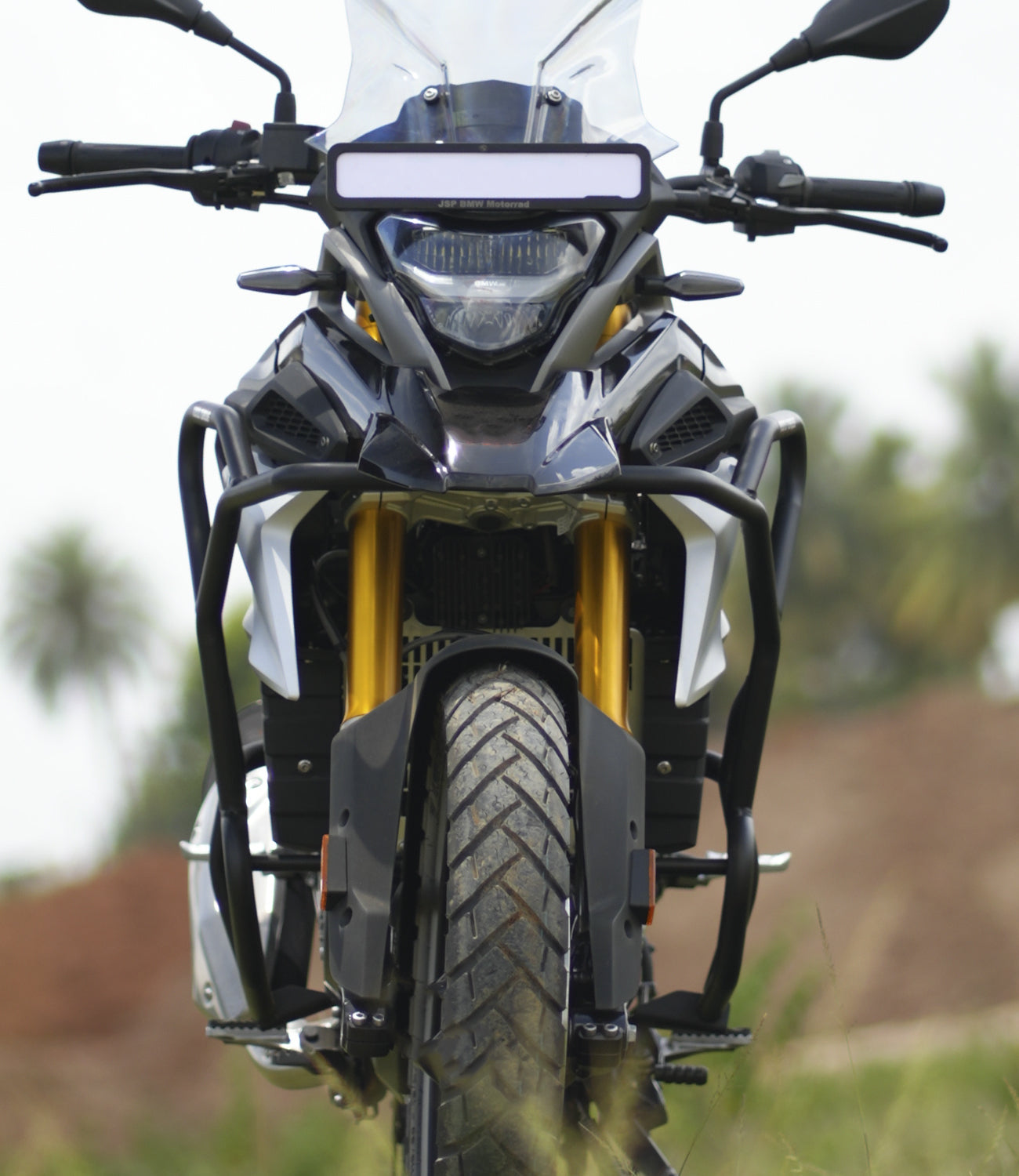 Motorcycle crash guard black for bmw g310 gs