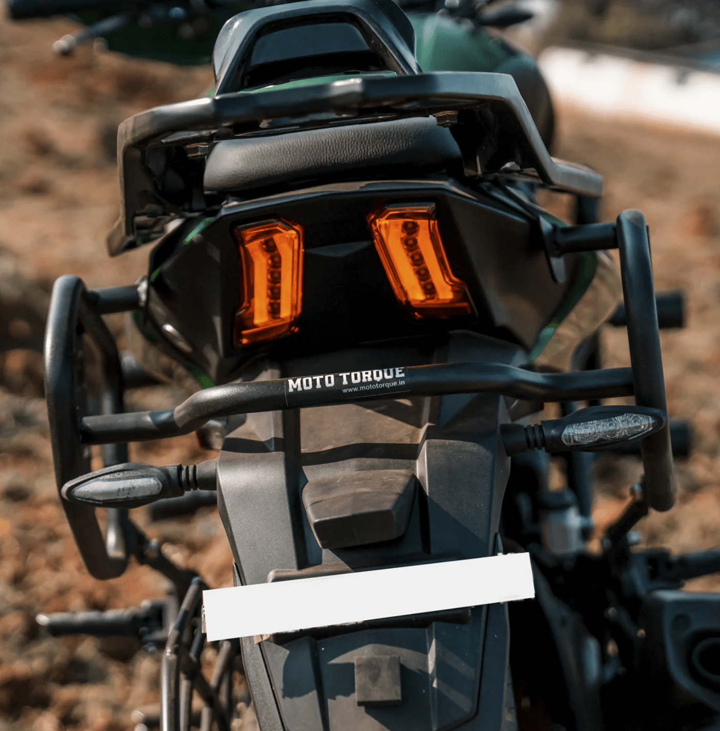 Motorcycle saddle stay black for Bajaj dominar