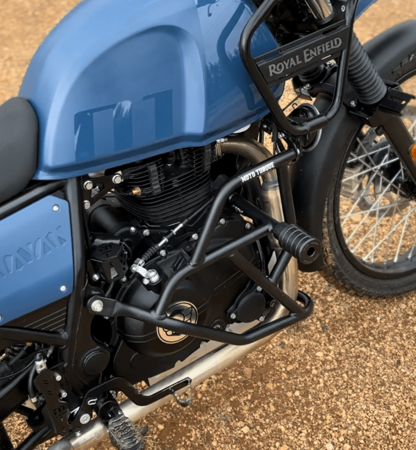 Motorcycle black engine guard for himalayan 411 royal enfield