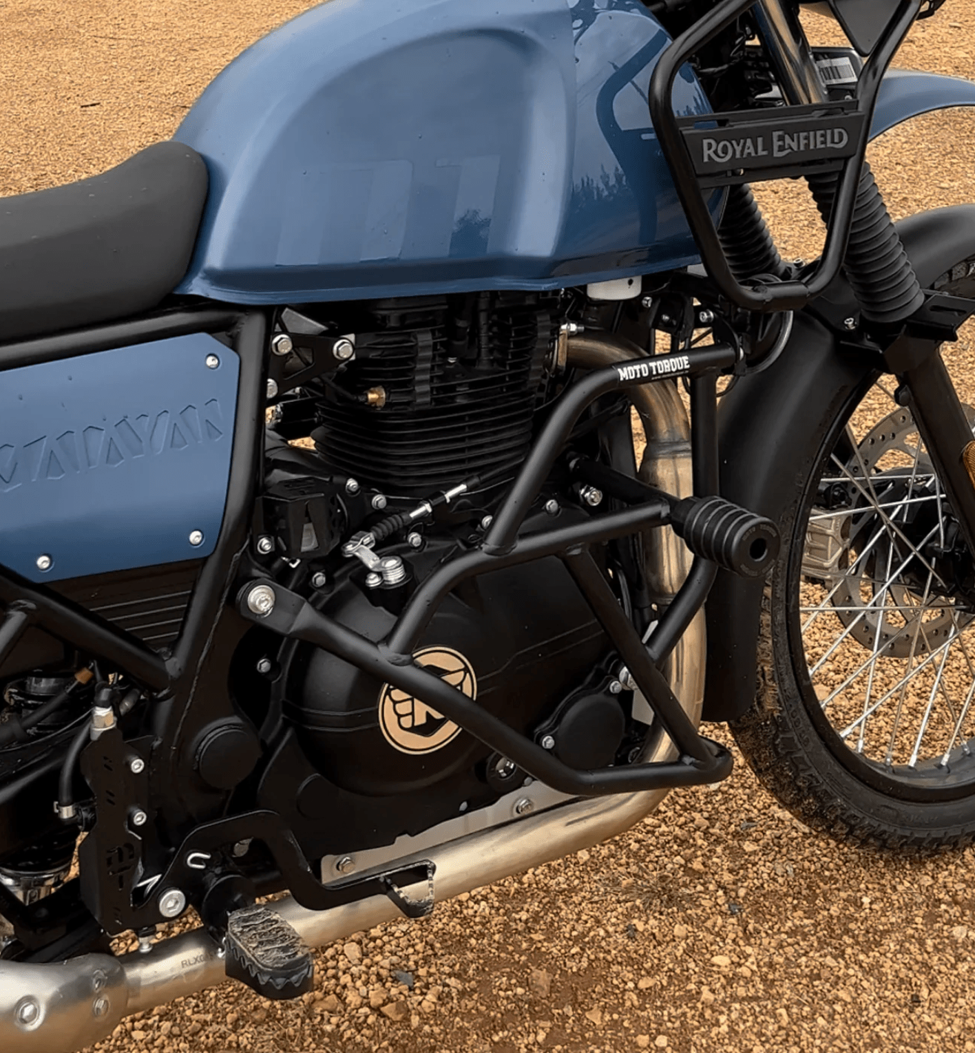 Motorcycle black engine guard for himalayan 411 royal enfield