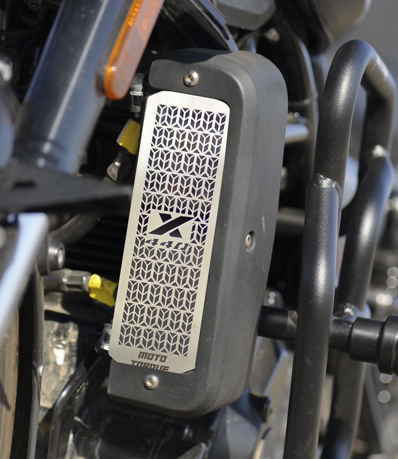 Motorcycle radiator guard stainless steel for harley davidson x440