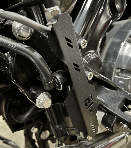 Motorcycle black rear master cylinder guard for royal enfield himalayan 411