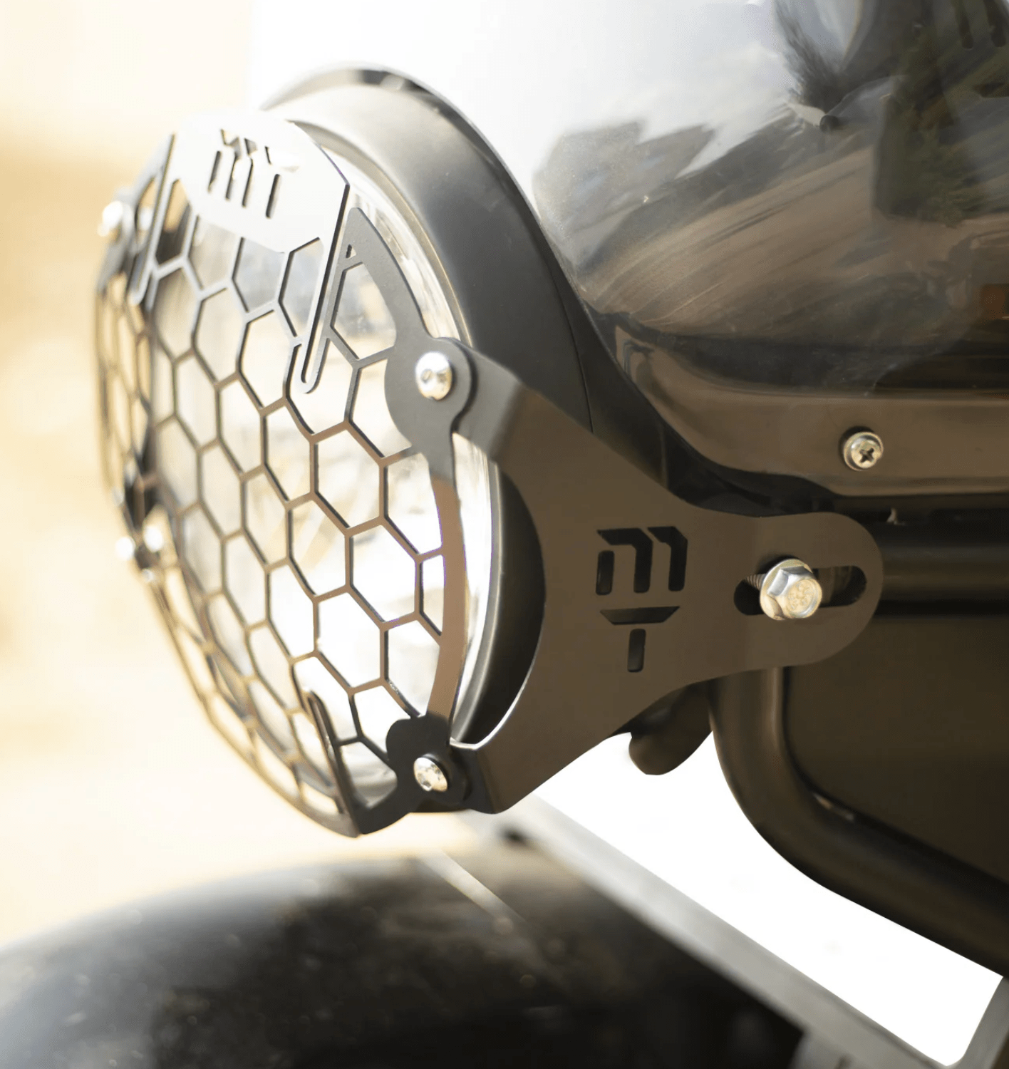 Motorcycle headlight grill for himalayan 411 royal enfield black