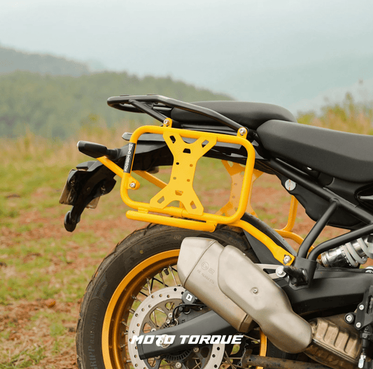 Motorcycle luggage saddle stay yellow for royal enfield himalayan 450